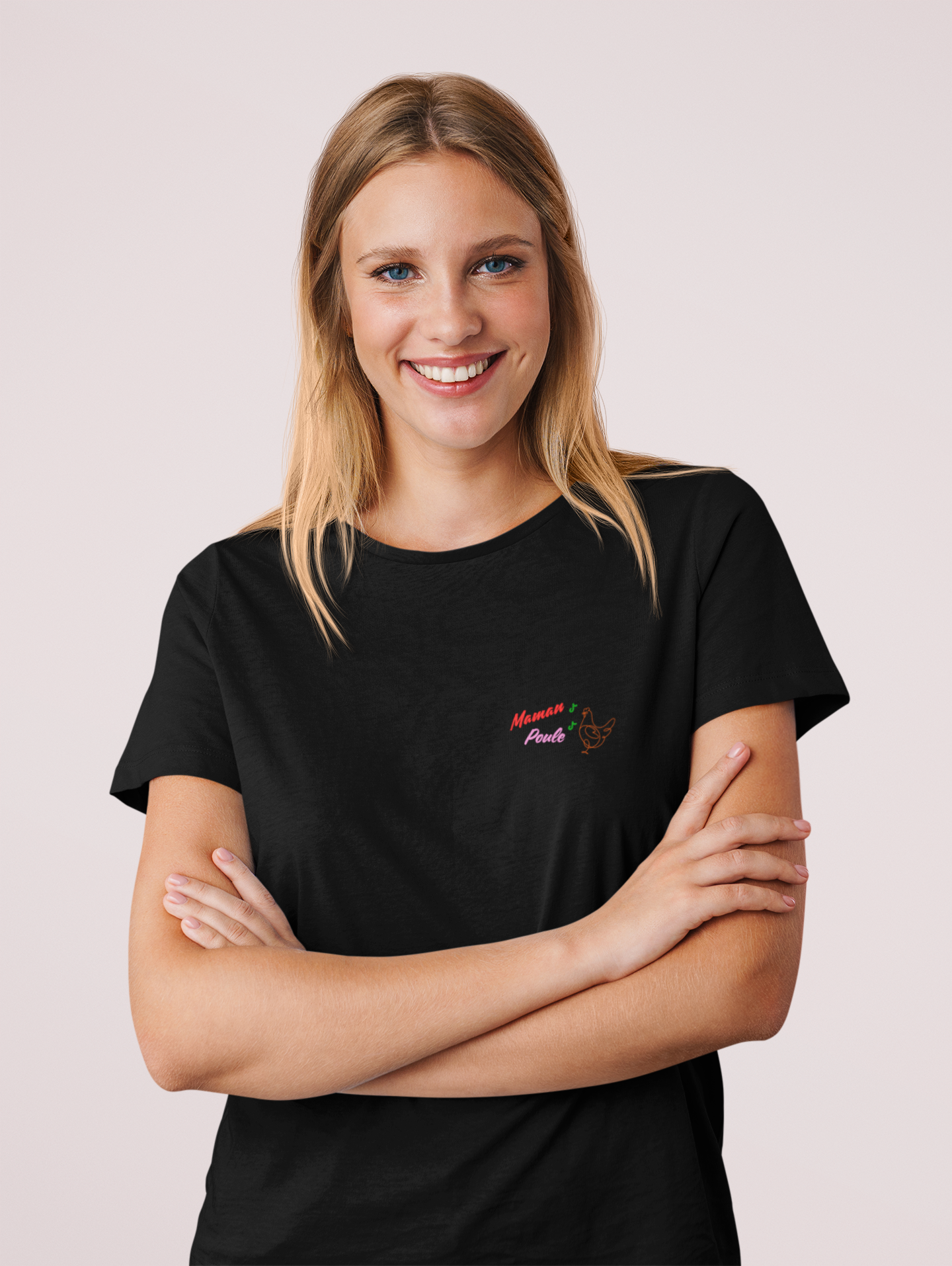 Maman Poule Black T‑Shirt – French Mom Style