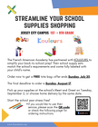 Class supplies Welcome Packets - CE 1 / Grade 2