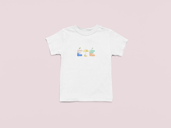 Unisex toddler and kids summer tee – KOULEURS Été graphic