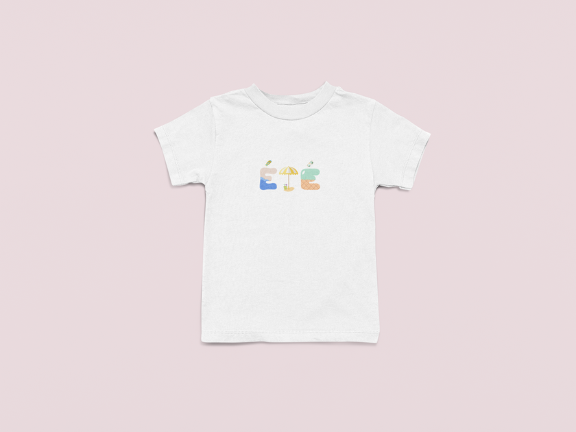 Unisex toddler and kids summer tee – KOULEURS Été graphic