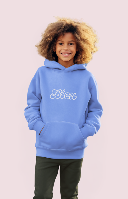 Unisex Youth Blue Hoodie 