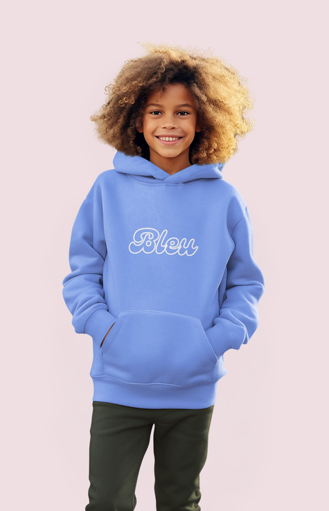 Unisex Youth Blue Hoodie 
