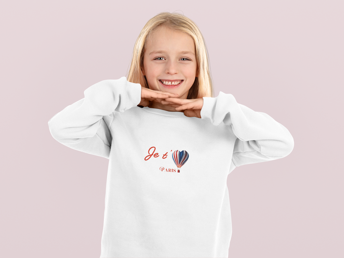 Je t'aime Paris Toddler Sweatshirt - KOULEURS
