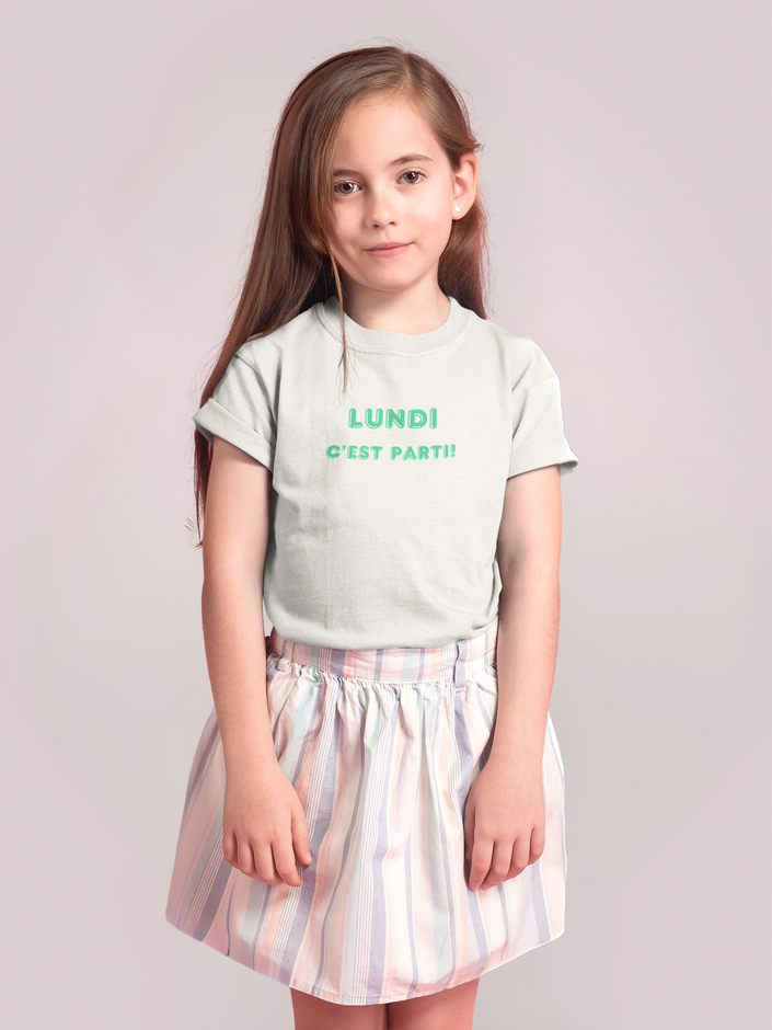 Natural Heather Youth T-Shirt - LUNDI C’EST PARTI!