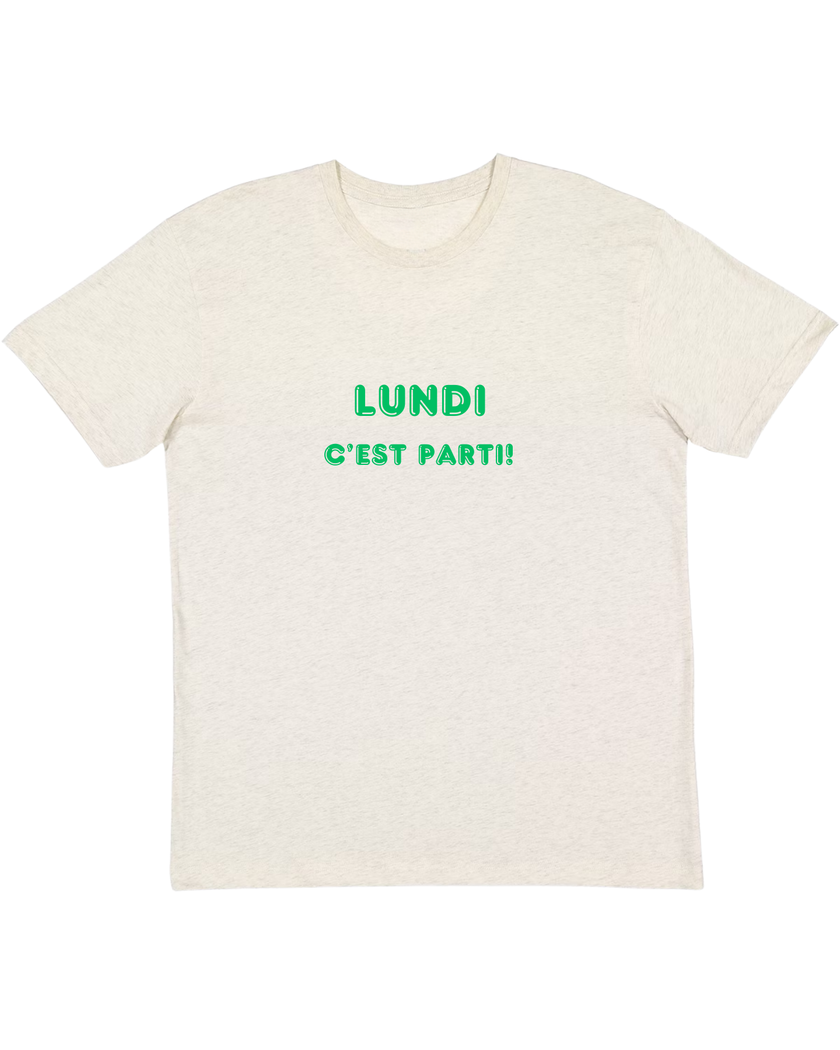 Natural Heather Youth T-Shirt - LUNDI C’EST PARTI! - KOULEURS