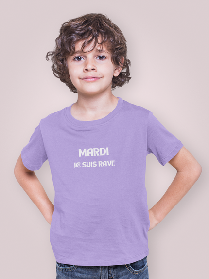 Toddler Boy Lavender T-Shirt Featuring 