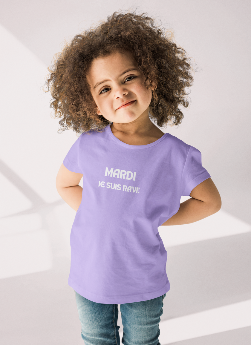 Toddler Girl Lavender T-Shirt Featuring 