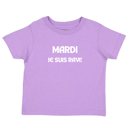 Toddler Boy Lavender T-Shirt Featuring 