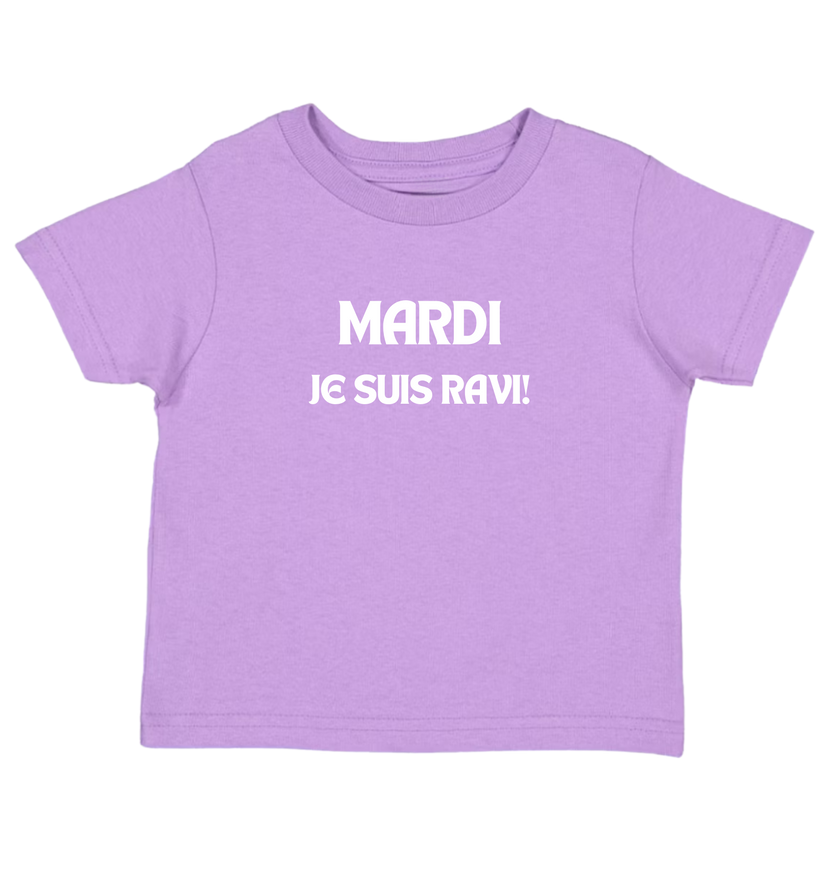 Toddler Girl Lavender T-Shirt Featuring 