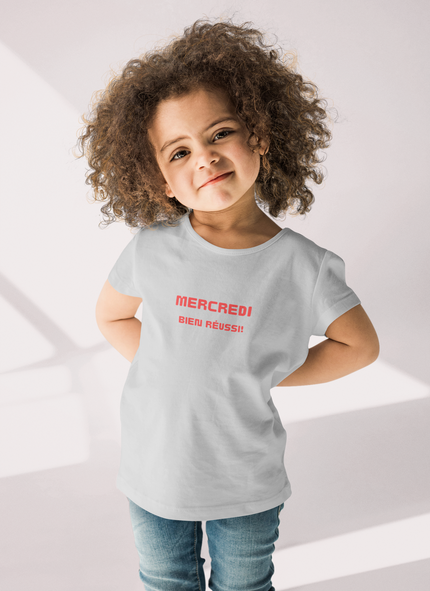 Toddler Girl Wednesday Heather T-Shirt - 