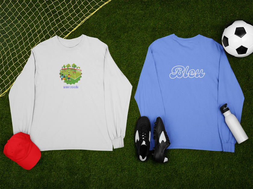 Unisex Kids Soccer Sweatshirt, French football Bien Joué Pullover for Boys Girls, Motivational  Cute Sports Sweatshirt gift for Youth - KOULEURS