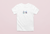 Close-up of KOULEURS cotton t-shirt in white