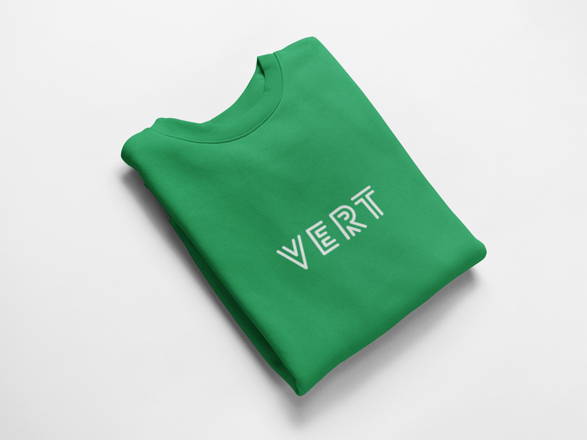 UNISEX Green Sweatshirt – Effortless French-Inspired Style - KOULEURS