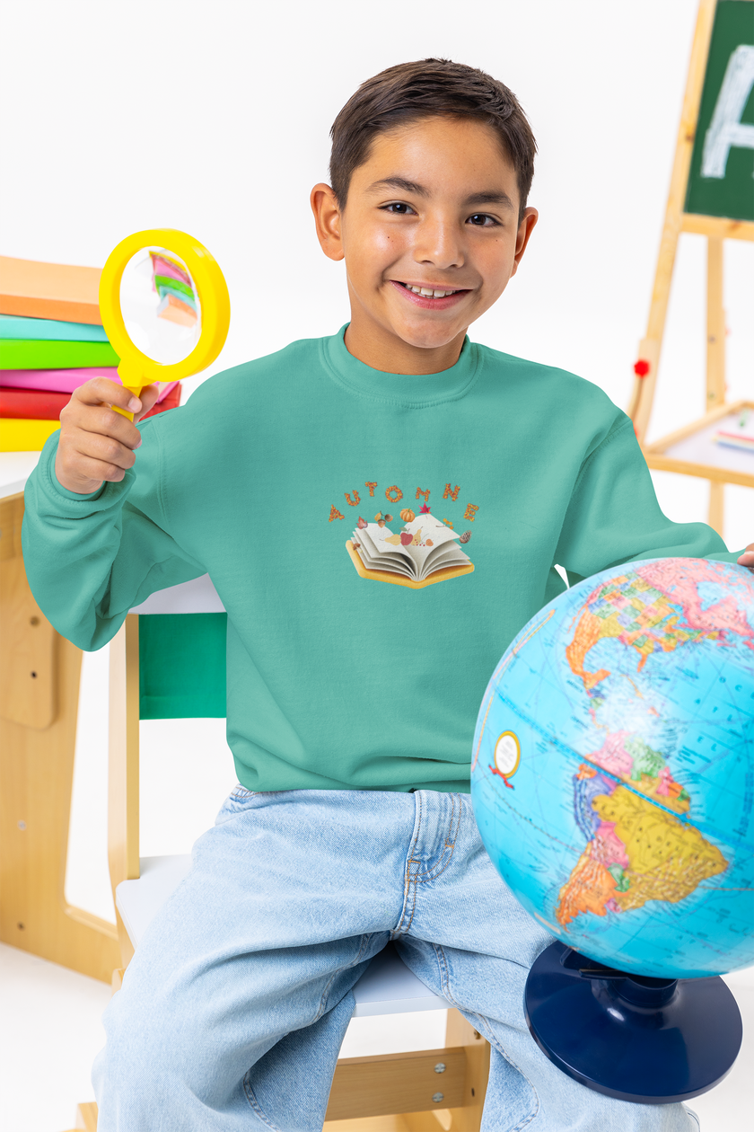 Kouleurs Toddler Fleece Sweatshirt – Saltwater Green “Automne”