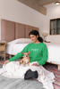 UNISEX Green Sweatshirt – Effortless French-Inspired Style