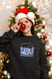 Holiday Sweatshirt with Igloo, Penguins, Marshmallow, French song pullover Dans Mon Igloo, Gla Gla Gla, French Winter gift for Boys Girls