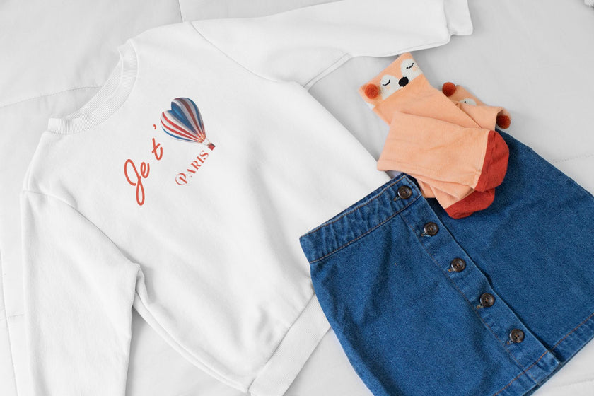 Je t'aime Paris Toddler Sweatshirt - KOULEURS