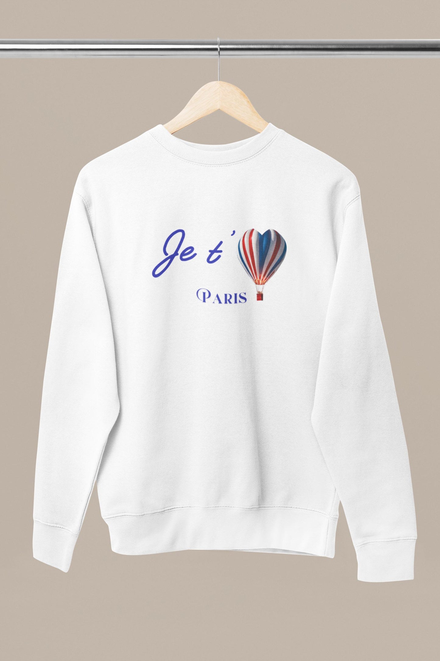 Je t'aime Paris sweatshirt for boys girls Cute French shirt gift for boys girls unisex top for birthday white top for school and holidays