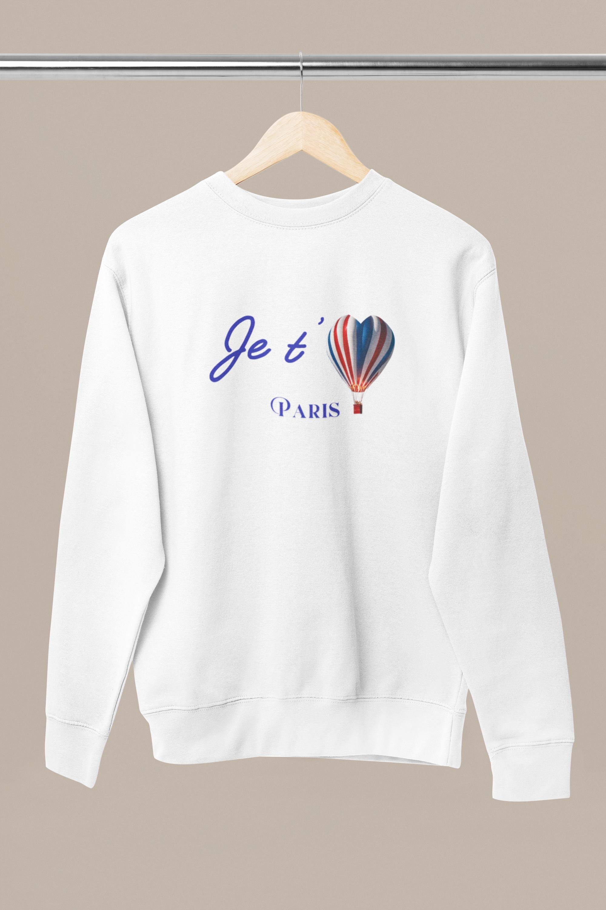 Je T'aime Paris Sweatshirt – Unisex French Shirt