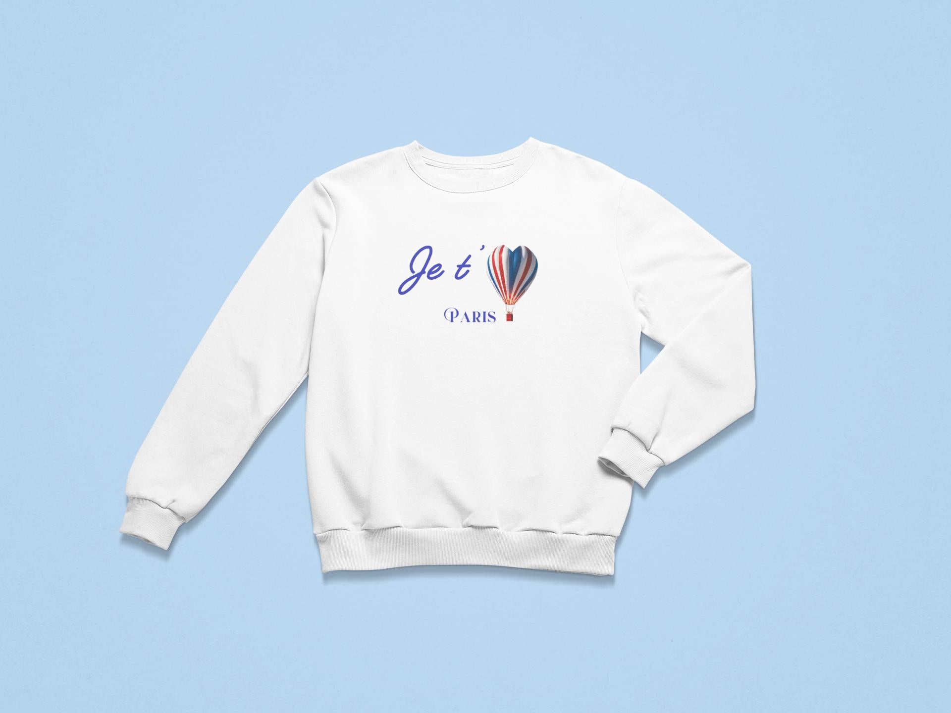 Je T'aime Paris Sweatshirt – Unisex French Shirt