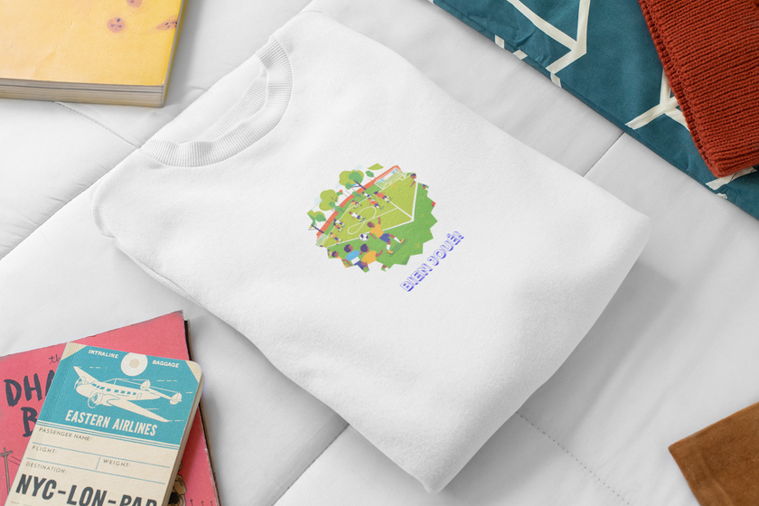 Unisex Kids Soccer Sweatshirt, French football Bien Joué Pullover for Boys Girls, Motivational  Cute Sports Sweatshirt gift for Youth - KOULEURS